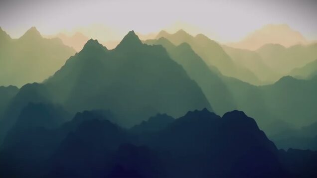 CHINESE MOUTAINS Meditative art work #digitalart #newmediaart #immersiveart  #touchdesigner  #artist