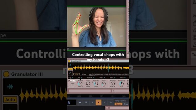 Controlling Ableton with motion tracking 🫶🫶🫶 #ableton #producer #touchdesigner