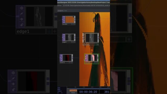 Efecto de delay en #touchdesigner #artedigital #generativeart #visualeffects #tutorial