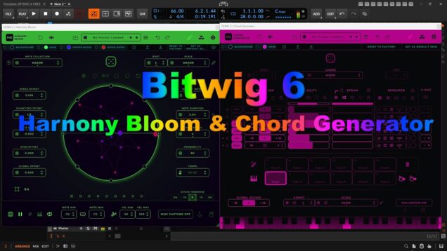 Harnony Bloom & Chord Generator & TouchDesigner & Bitwig 6 (beta 2). Tutorial @TuriaArt 08.09.2025