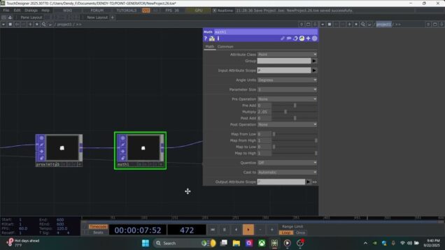 How to Make Generative Point Cloud Visuals in TouchDesigner (Beginner Tutorial)