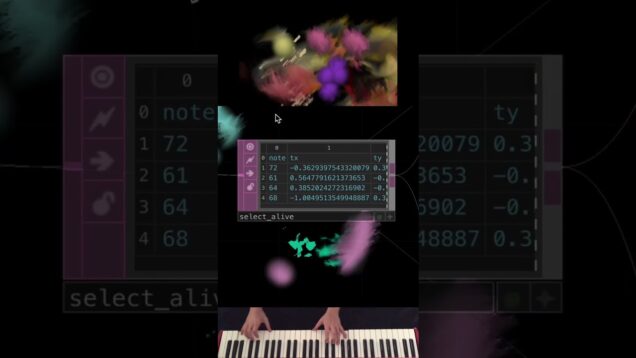 Piano Peinture V2 #touchdesigner #generativeart #digitalpainting #piano #artnumérique
