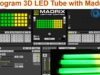 Program led pixel stick rgb stage light bar with TouchDesigner software for nightclub concert events