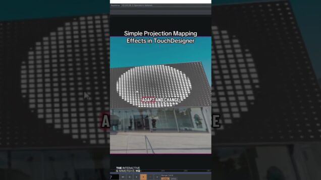 Simple Projection Mapping Effects in TouchDesigner