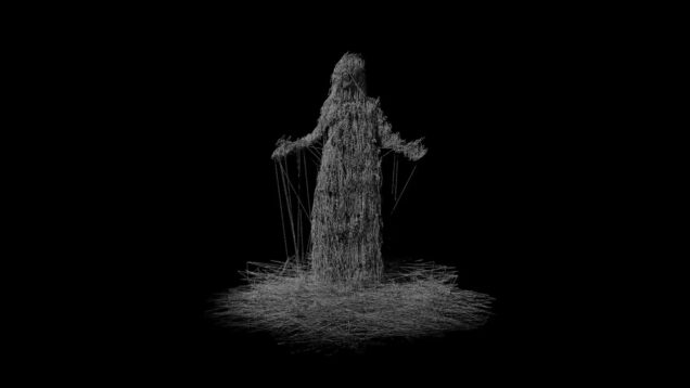 The Puppet Master | TouchDesigner Wireframe Render | Cinematic Real-Time Export #generativeart