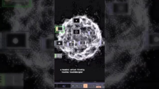 touchdesigner 🖤 #3d #touchdesigner #3dartist