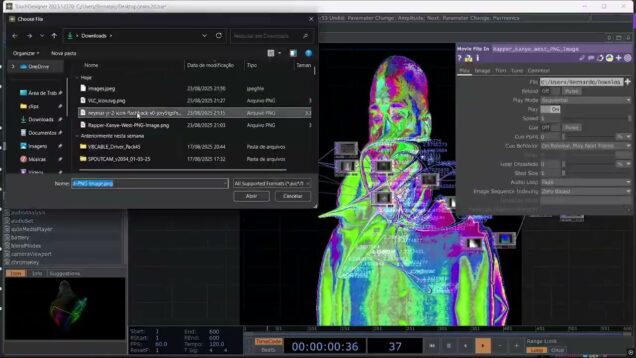 touchdesigner dancing line