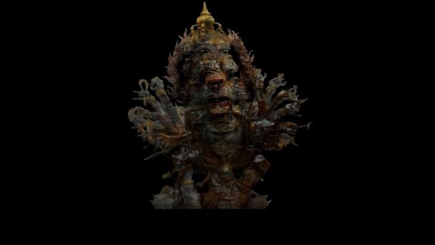 Wisnu Murti Statue Al Mapping #touchdesigner
