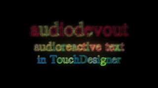 AudioReactive Text with Tracing and Instancing – TouchDesigner Tutorial