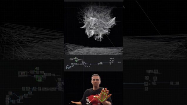 Deconstructing Skull Mesh, with fingers [Touchdesigner + @MediaPipe ]