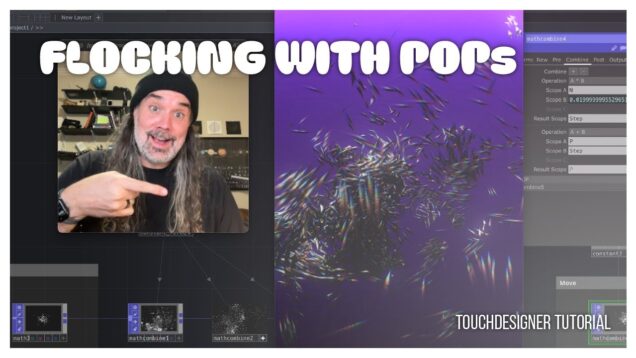 Flocking with POPs in TouchDesigner