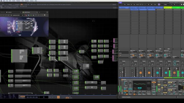 Frippertronics with Ableton & DrumsRNN via Sonic pi & visuals by Touchdesigner via Kinect  – (Blues)