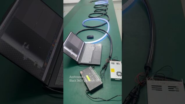 Full black 360 Flex Neon AS-832C Arrnet Controller and Touchdesigner software