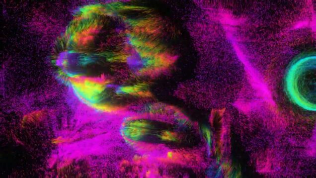 Interactive particles with mouse and camera feed – TouchDesigner