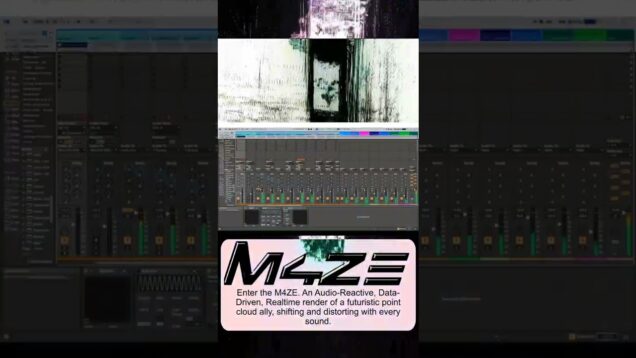 M4ZE Made using #touchdesigner and #ableton #tdableton #newmedia #audioreactive #tech #edm