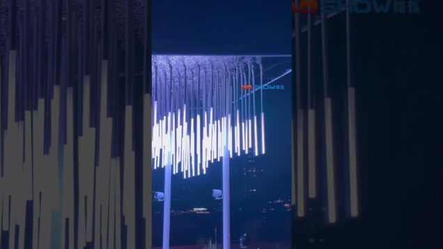 Shanghai International Light & Shadow Festival Aoshowled@ 360 Tube& Controller play by Touchdesigner