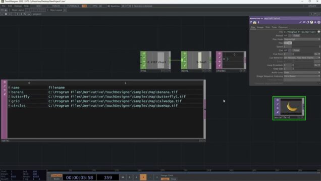 TouchDesigner: Switching Images Based on a Table