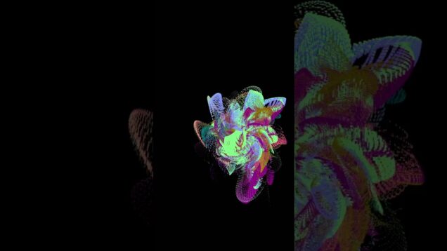 Virtual Fly Trap￼. Derived from a tutorial by @newnome_beauton. #touchdesigner