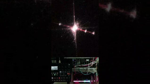 Acid, noise particle react. #digitone #touchdesigner #modular #faderpunk