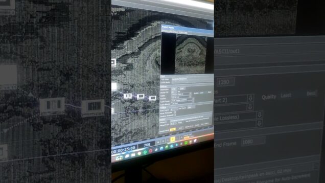 ASCII Twin Peaks S3E8 #touchdesigner #asciiart