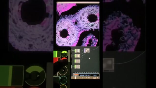Controlling Pattern by iPhone (Touchdesigner)