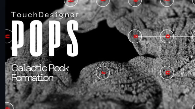 Galactic Rock Formation Using TouchDesigner POPs – Point Generator & Noise Pop