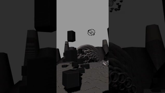 #genuary2025  Day 6 prompt : Landscape using only primitive shapes   #touchdesigner #hanszimmer