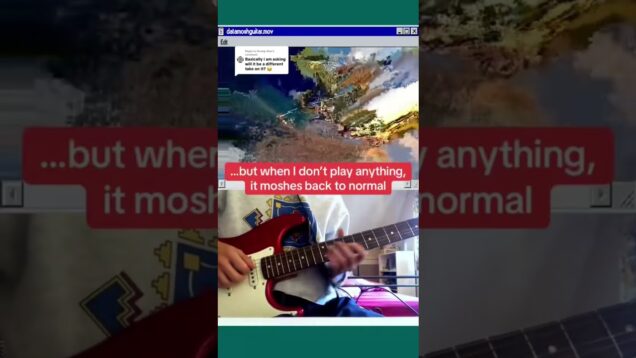 Live audioreactive datamoshing with touchdesigner + live mosher. Tutorial coming #touchdesigner