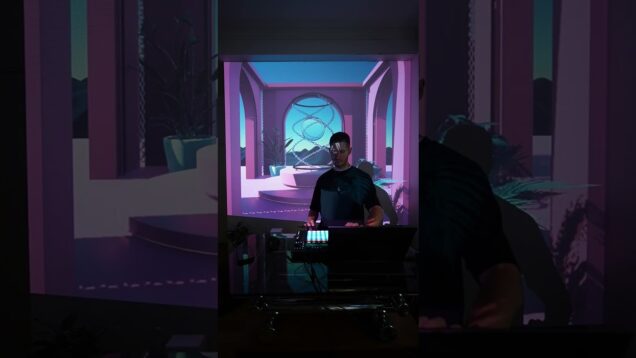 Playing with real-time visuals #techno #visuals #newmediaart #unrealengine #touchdesigner #notchvfx