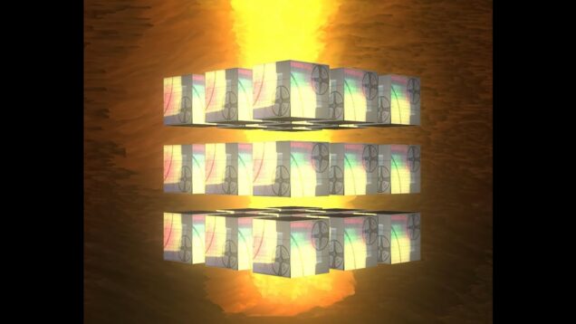 Retro audioreactive visualiser for VJing made with Touchdesigner (Instancing with SOPs)