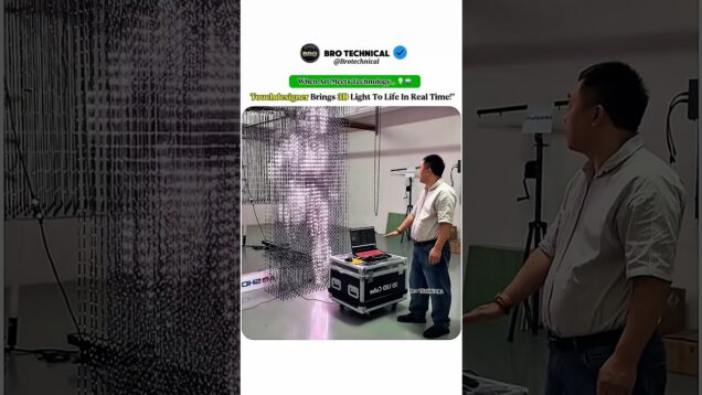 TouchDesigner 3D LED Matrix – The Future of Interactive Light Art! 💡✨