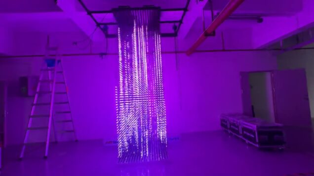 Touchdesigner Audio Reactive Control 3D Volumetric LED Display