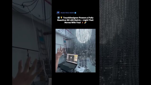 🎛️💡 TouchDesigner Powers a Fully Reactive 3D LED Matrix — Light That Moves With You! ⚡🌈