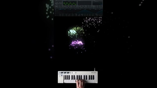 Triggering fireworks in Touchdesigner #shorts #touchdesigner #serum #ableton #fireworks #realtime