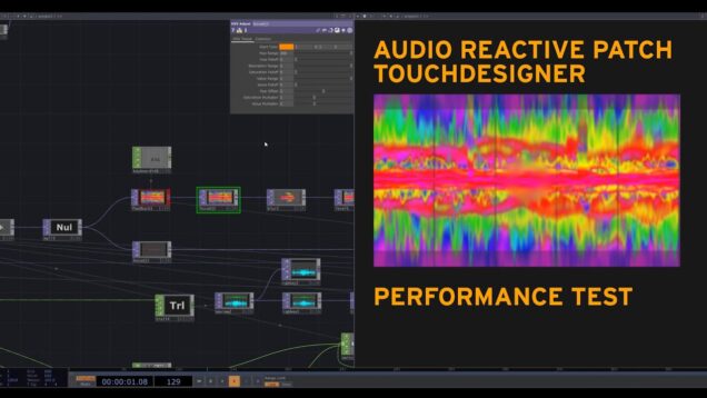 Audio Reactive Patch / Performance Test / TouchDesigner / OP viewer