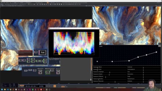 Color Grading .tox for TouchDesigner with Exposure Curves, Color Wheels and more tools