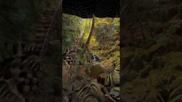 🌿 Exploring Akame Falls with TouchDesigner 🖤