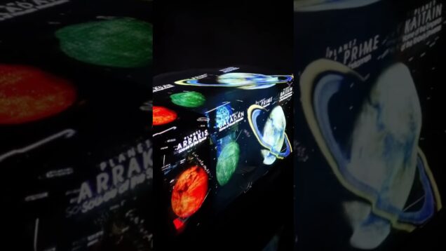 Hologram Projection + CRT Wall Interactive Sculpture – #touchdesigner #vjing #interactiveart #analog