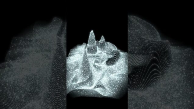 interactive particle system Made in #touchdesigner glow added in #davinciresolve