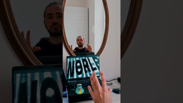 Interactive Typography with ai gemini studio #gemini #aistudio like #touchdesigner