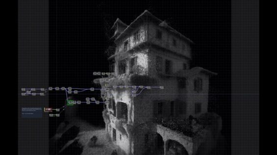 Pointcloud from Depthmap using POPs operator in Touchdesigner.