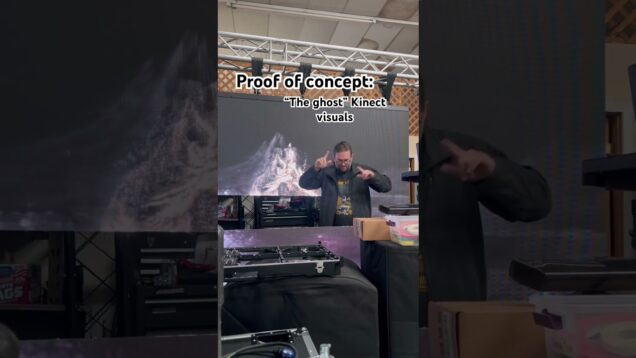 Proof of concept using a Xbox 360 Kinect to capture depth data with TouchDesigner