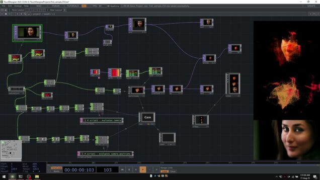 TouchDesigner – Audio Reactive Particle Cloud – Jiya Laage Naa