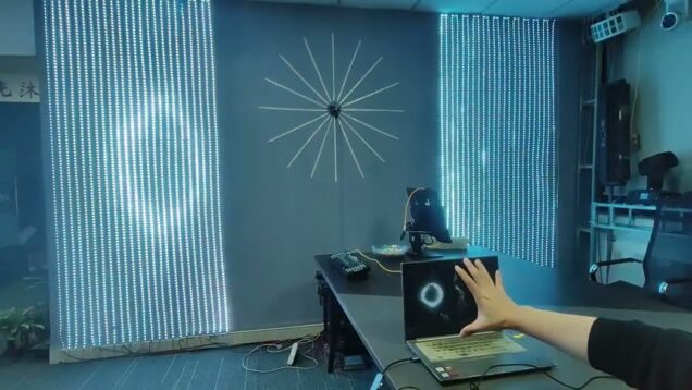 Touchdesigner Interactive lights 3D controller，LED controller，madrix controller ART-NET controller