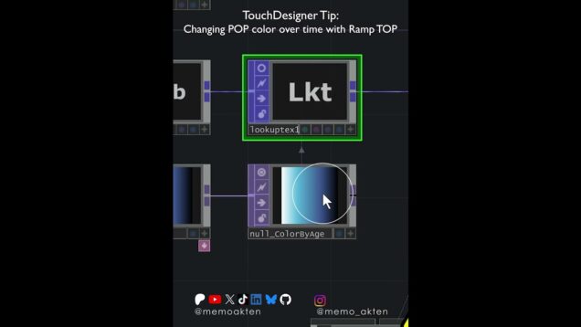 Touchdesigner Tip: Changing POP color over time with Ramp TOP