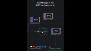 Touchdesigner Tip: POP low framerate fix