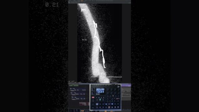 touchdesigner visuals generated by elektron syntakt
