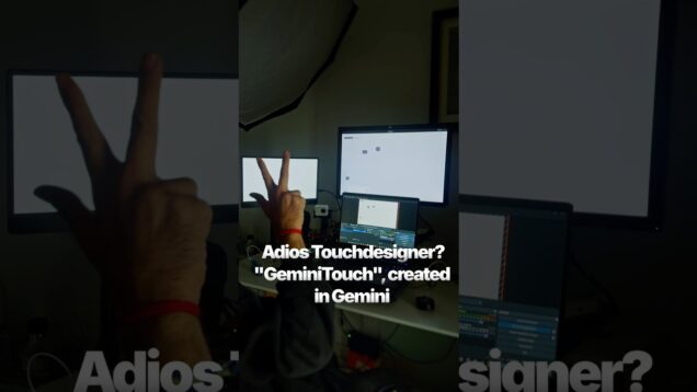 Touchdesigner with Gemini pro #touchdesigner #interactive #aistudio