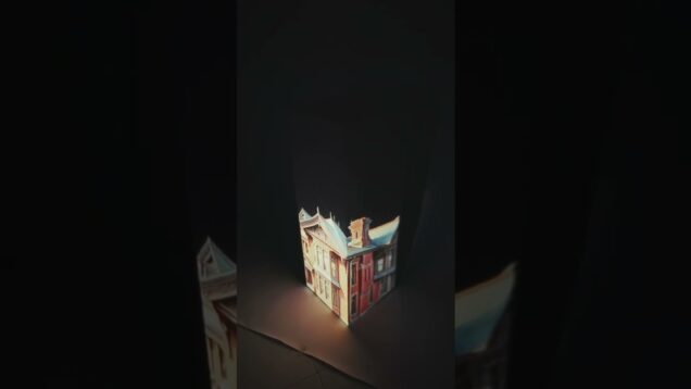 Video mapping of The history of houses #touchdesigner #aiartist