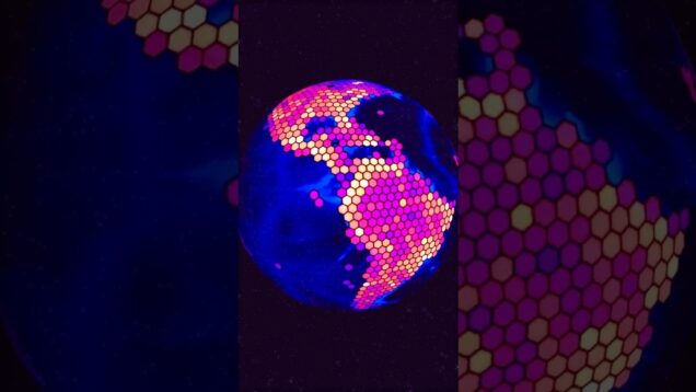 What will global population look like in 2125? Mapped with #Python #TouchDesigner #gis #datascience